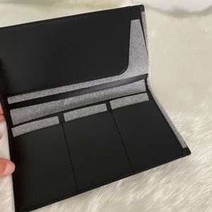 NWT Coach Black Slim Passport Wallet